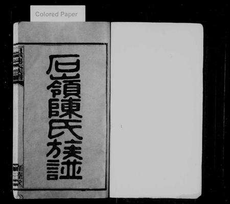 湖南陈氏族谱-石岭陈氏族谱 [70卷,附谱1卷].pdf电子版预览图1