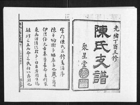 湖南陈氏族谱-陈氏三修支谱[14卷].pdf电子版预览图1