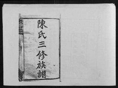 湖南陈氏族谱-陈氏三修族谱[21卷首1卷].pdf电子版预览图1