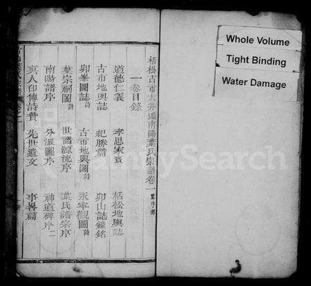 浙江叶氏族谱-古巿叶氏宗谱 [6卷].pdf电子版预览图1