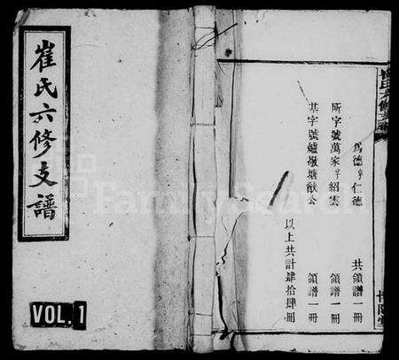 湖南崔氏族谱-崔氏六修支谱 [12卷,含首1卷].pdf电子版