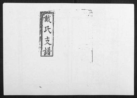 湖南戴氏族谱-戴氏支谱[4卷首末各1卷].pdf电子版缩略图