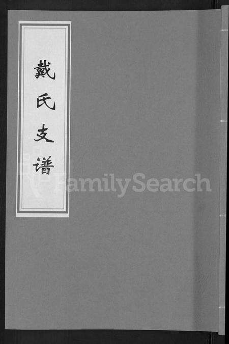 湖南戴氏族谱-戴氏支谱 [5卷].pdf电子版缩略图