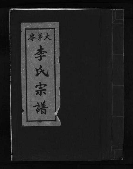 浙江李氏族谱-大茅岭李氏宗谱 [不分卷].pdf电子版预览图1