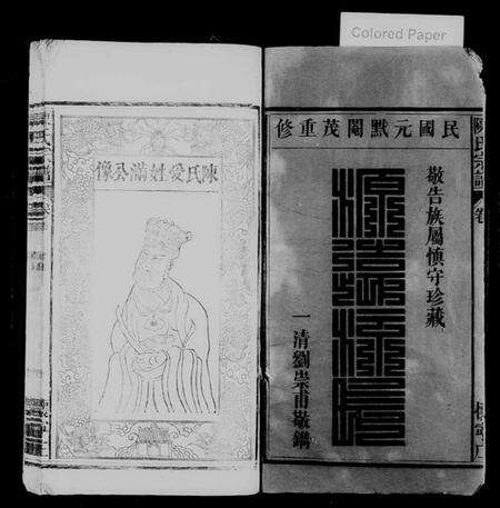 湖北陈氏族谱-陈氏宗谱 [9卷,及卷首].pdf电子版预览图1