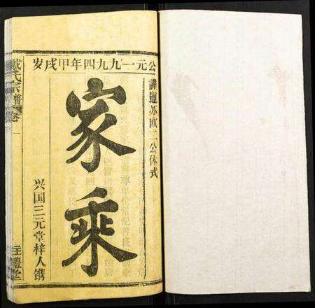 湖北戴氏族谱-戴氏宗谱.pdf电子版预览图1