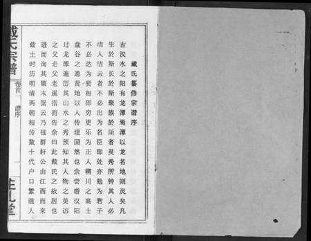 湖北戴氏族谱-戴氏宗谱.pdf电子版预览图1