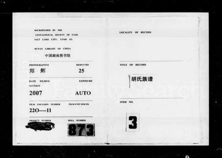 湖南胡氏族谱-沿潭河祖祠胡氏族谱.pdf电子版缩略图