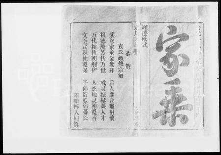 湖北袁氏族谱-袁氏宗谱 [16卷,首3卷].pdf电子版预览图1