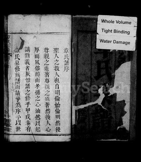 湖北章氏族谱-章氏宗谱 [7卷,首2卷].pdf电子版预览图1