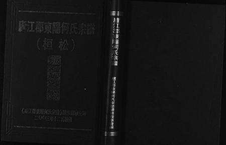 浙江何氏族谱-庐江郡东阳何氏宗谱 (桓松).pdf电子版预览图1