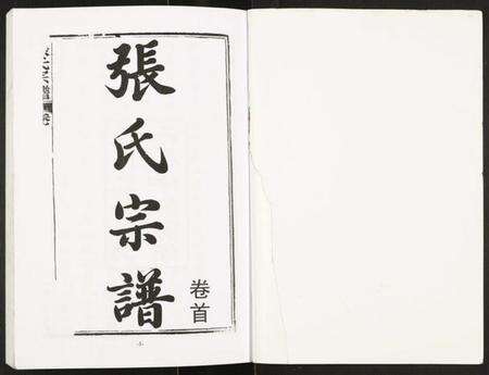 湖北张氏族谱-张氏宗谱.pdf电子版预览图1