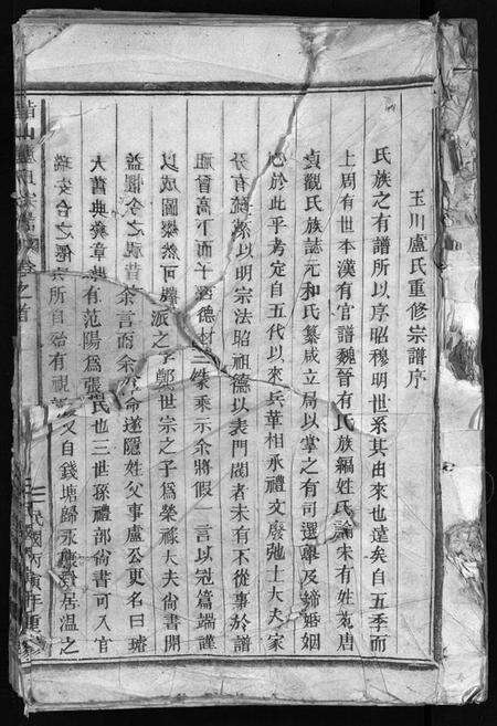 浙江卢氏族谱-指山卢氏宗谱 [6卷,首1卷].pdf电子版预览图1