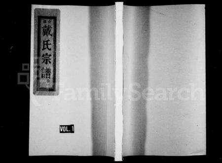 浙江戴氏族谱-明文戴氏宗谱 [20卷].pdf电子版预览图1