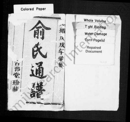 浙江俞氏族谱-暨阳次峯俞氏宗谱 [共275卷].pdf电子版预览图2