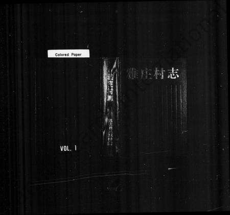 浙江李氏族谱-[李氏]雅庄村志.pdf电子版预览图1