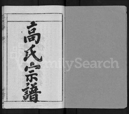 湖北高氏族谱-高氏宗谱 [31卷].pdf电子版预览图1