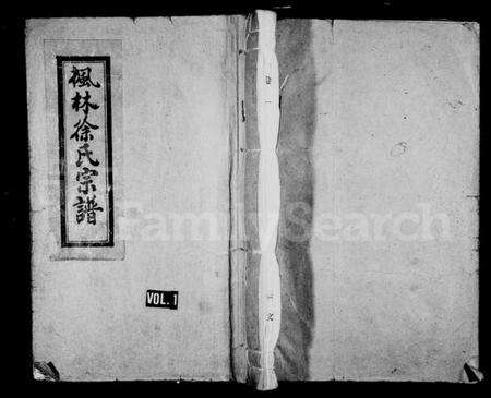 浙江徐氏族谱-枫林徐氏宗谱.pdf电子版预览图1