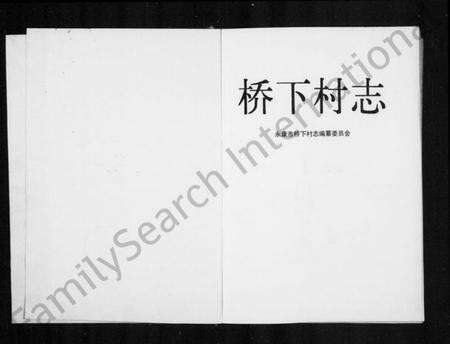 浙江多姓氏族谱-桥下村志.pdf电子版预览图2