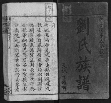 湖南刘氏族谱-刘氏续修族谱[21卷首2卷末1卷].pdf电子版预览图1