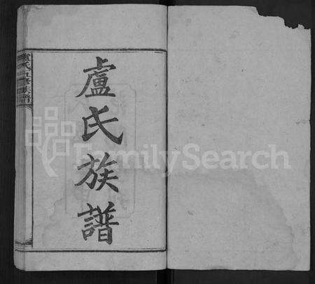 湖南卢氏族谱-卢氏五修族谱 [17卷,首2卷].pdf电子版预览图1