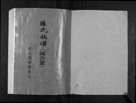 湖南罗氏族谱-罗氏四修族谱[不分卷].pdf电子版预览图1