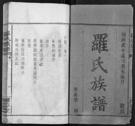 湖南罗氏族谱-罗氏族谱[5卷].pdf电子版预览图1