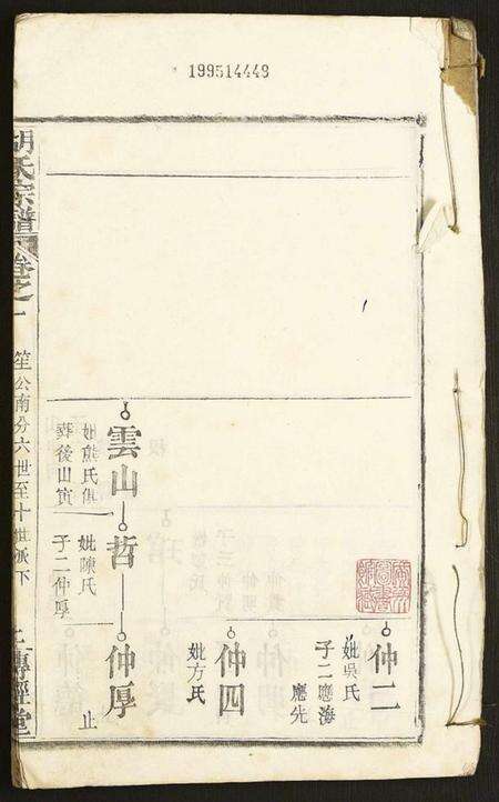 湖北胡氏族谱-胡氏宗谱.pdf电子版预览图1