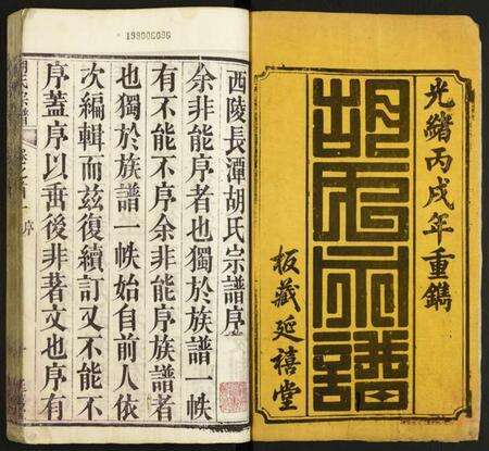 湖北胡氏族谱-胡氏宗谱.pdf电子版预览图1