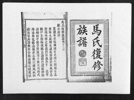 湖南马氏族谱-马氏复修族谱.pdf电子版预览图1