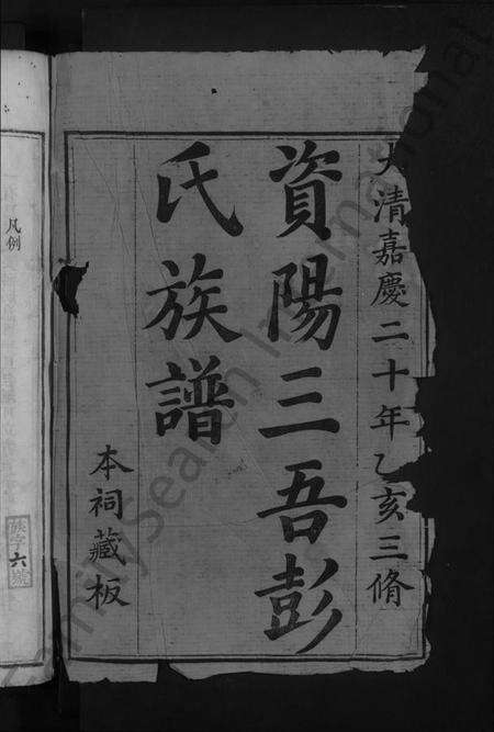 湖南彭氏族谱-资阳三吾彭氏族谱 [不分卷].pdf电子版预览图2