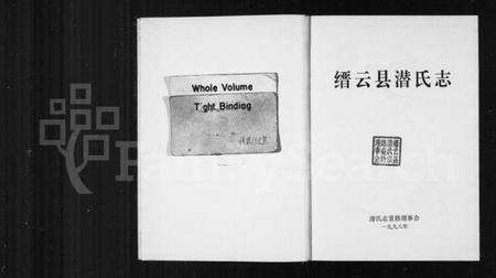 浙江潜氏族谱-缙云县潜氏志.pdf电子版预览图2