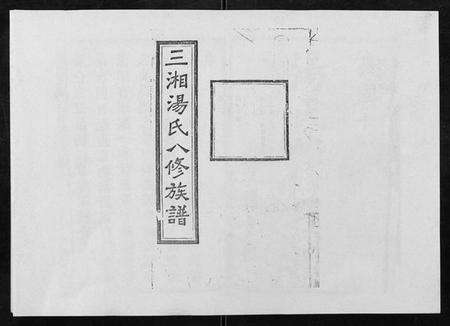 湖南汤氏族谱-汤氏八修族谱[37卷首1卷].pdf电子版缩略图
