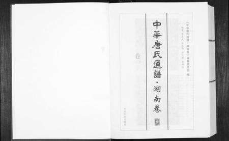 湖南唐氏族谱-中华唐氏通谱.pdf电子版预览图1