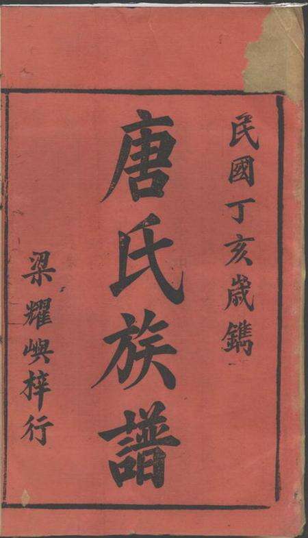 湖南唐氏族谱-唐氏族谱[17卷,首2卷].pdf电子版预览图1
