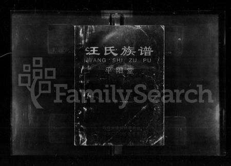 湖南汪氏族谱-汪氏族谱 [4卷].pdf电子版预览图1