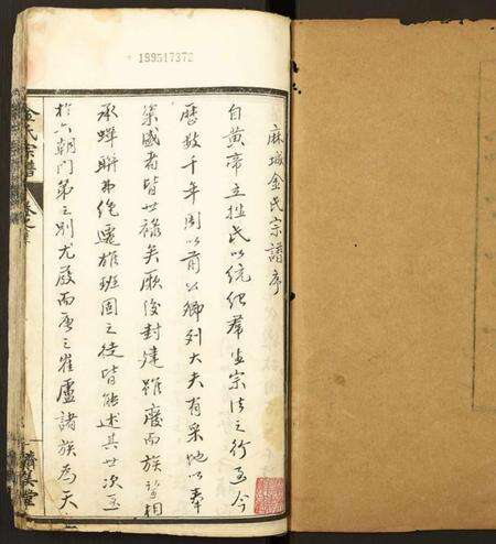 湖北金氏族谱-金氏宗谱.pdf电子版预览图1