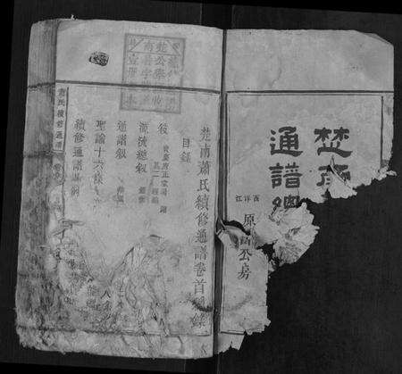 湖南萧氏族谱-萧氏续修通谱[6卷首1卷].pdf电子版预览图1