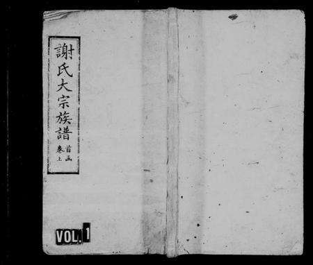 湖南谢氏族谱-谢氏大宗族谱 [12函,及首函].pdf电子版预览图1