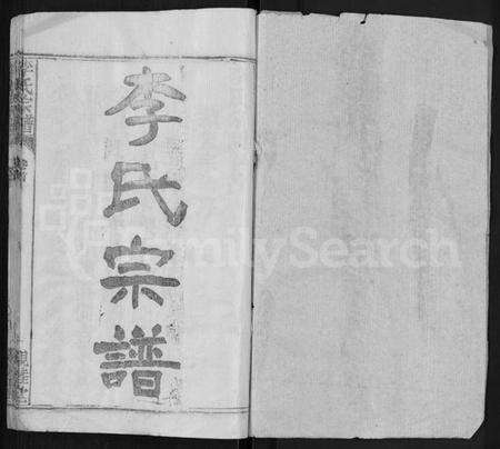 湖北李氏族谱-李氏宗谱 [6卷,首2卷].pdf电子版预览图1