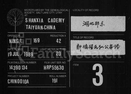 湖南杨氏族谱-新桥杨氏弘公房谱 [6卷,首末各1卷].pdf电子版缩略图