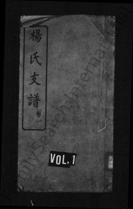 湖南杨氏族谱-杨氏支谱 [10卷].pdf电子版预览图1