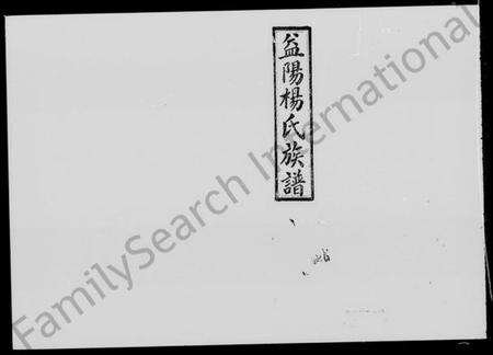 湖南杨氏族谱-益阳杨氏族谱 [40卷,首1卷,末2卷].pdf电子版缩略图