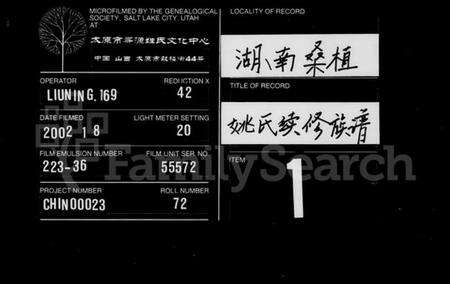 湖南姚氏族谱-姚氏续修族谱 [20卷].pdf电子版缩略图