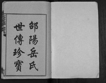 湖南岳氏族谱-中华岳氏统谱邵阳分谱[28卷].pdf电子版预览图1