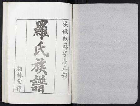 湖北罗氏族谱-罗氏族谱[18卷首2卷附1卷].pdf电子版预览图1