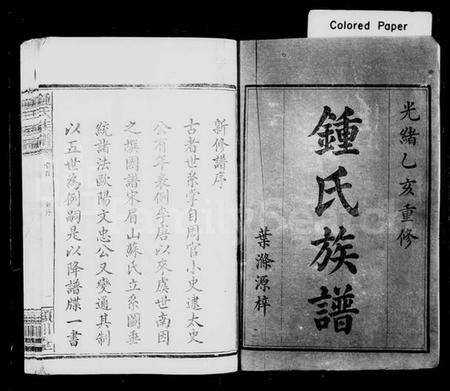 湖南锺氏族谱-锺氏族谱 [20卷].pdf电子版预览图1