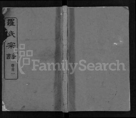 湖北罗氏族谱-罗氏宗谱 [40卷,首6卷].pdf电子版缩略图