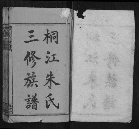 湖南朱氏族谱-桐江朱氏三修族谱[9卷首1卷末1卷].pdf电子版预览图1