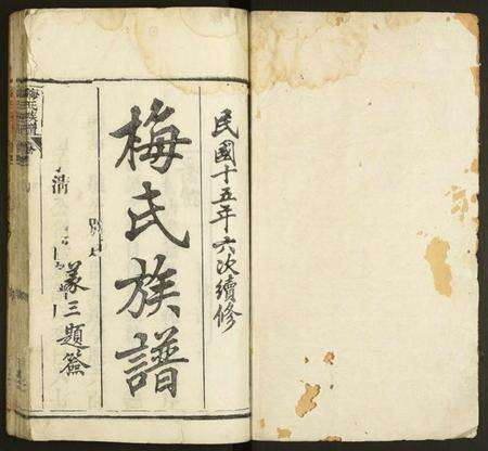 湖北梅氏族谱-梅氏族谱.pdf电子版预览图1